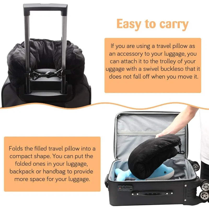 Self Filling Travel Neck Pillow