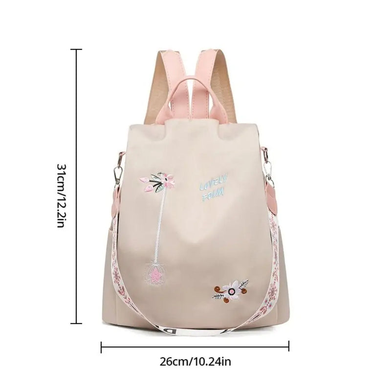 Waterproof Oxford Embroidery Backpack