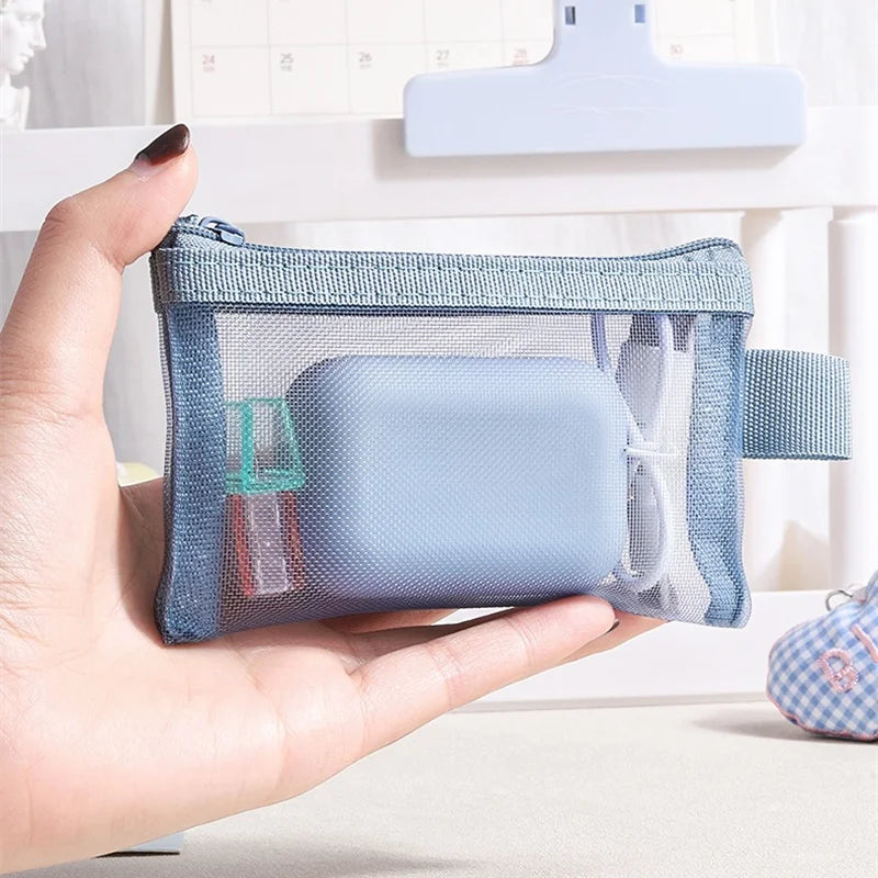 Mini Zipper Mesh Storage Bag