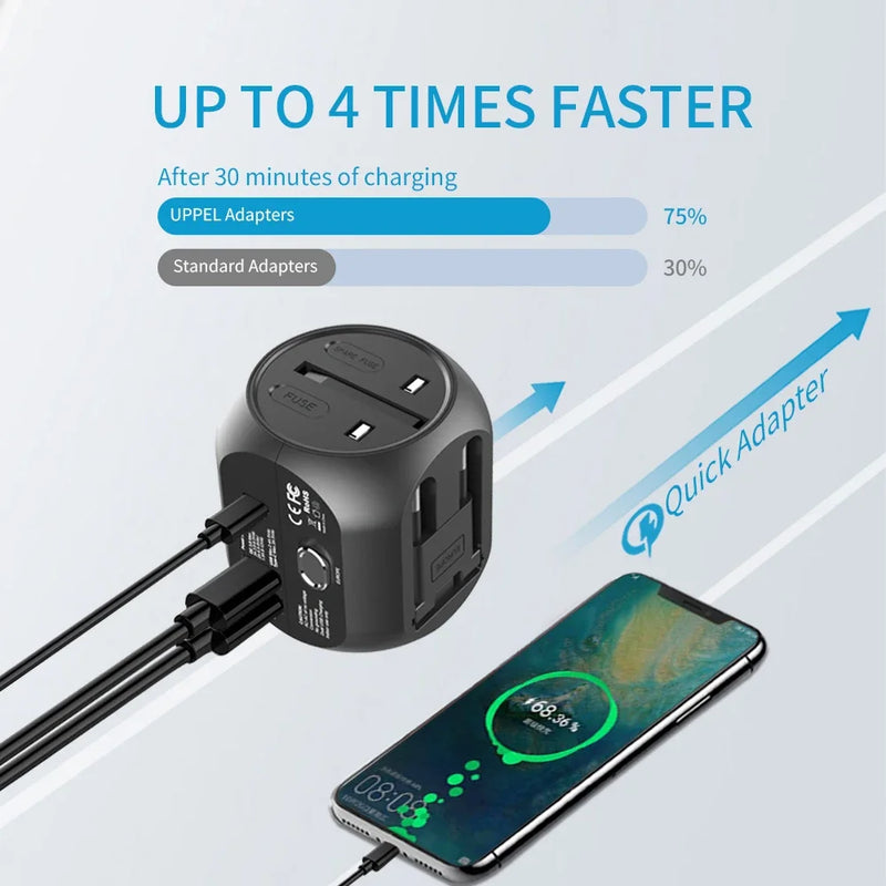 Multiple Plug Universal Travel Adapter