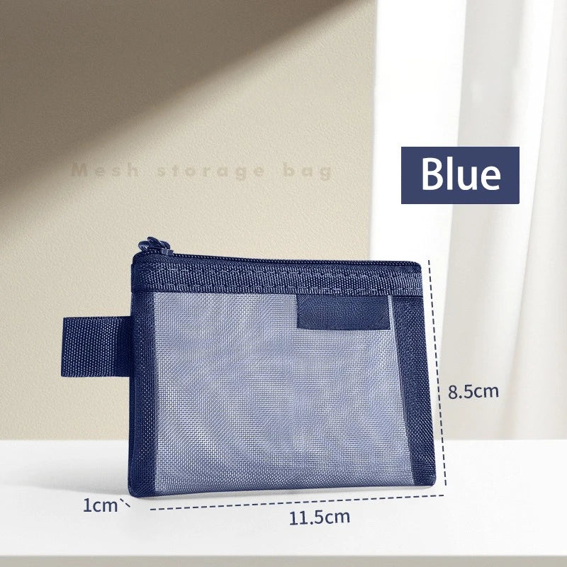 Mini Zipper Mesh Storage Bag