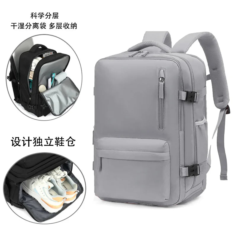 Men multifunctional luggage backpack