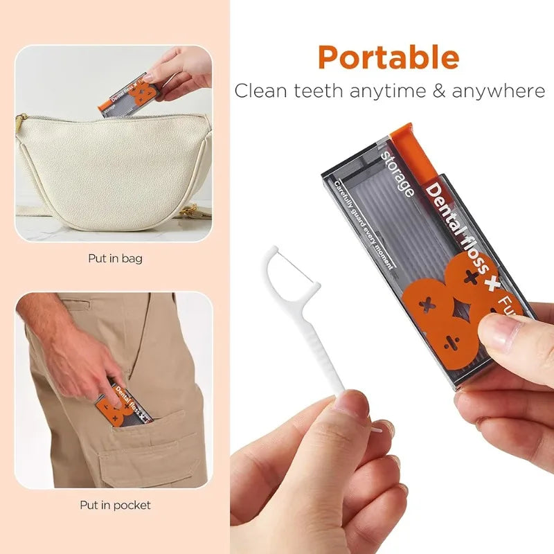 Mini Dental Floss Stick Storage Box