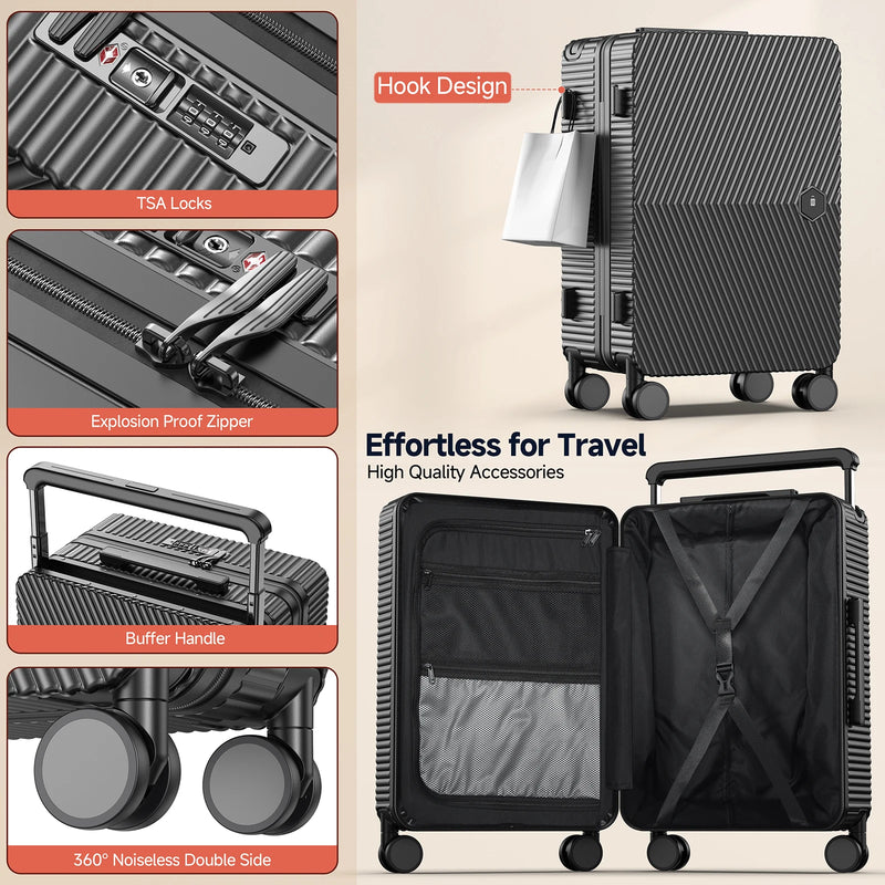 Hard Shell  360°Spinner Wheels Suitcase