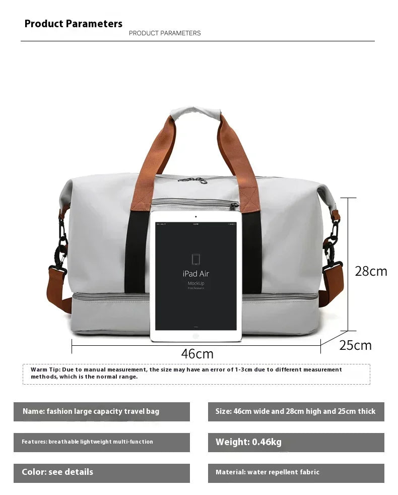 Large Capacity Waterproof Travel & Gym Bag