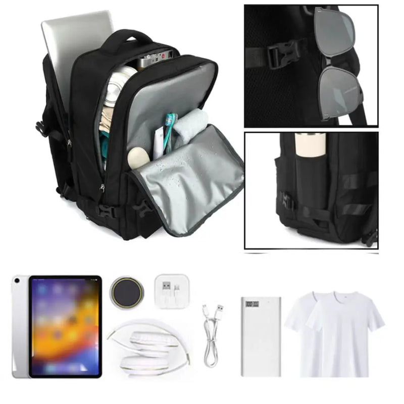 Men multifunctional luggage backpack