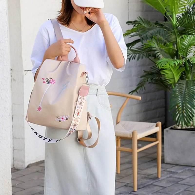 Waterproof Oxford Embroidery Backpack