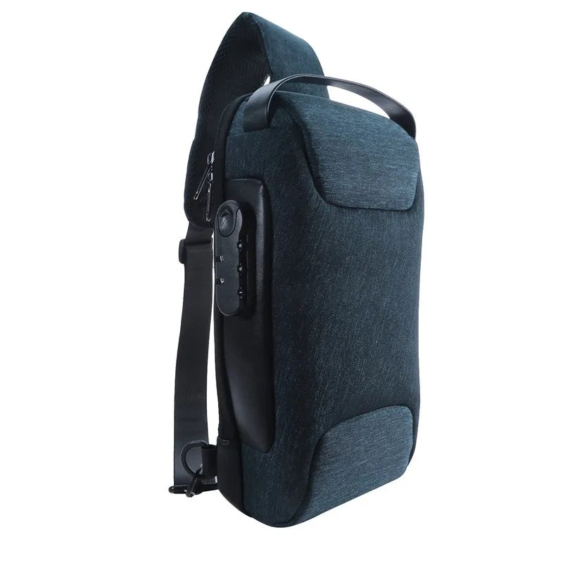 Men'S Usb Crossbody Bag
