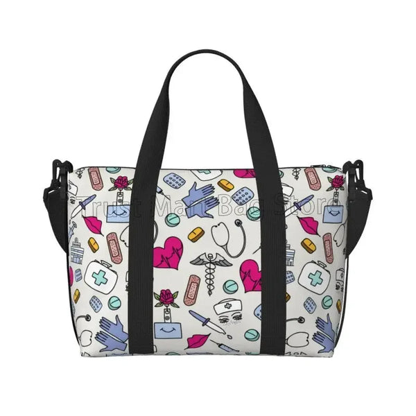 Nurse Medical Theme Waterproof Travel Bag