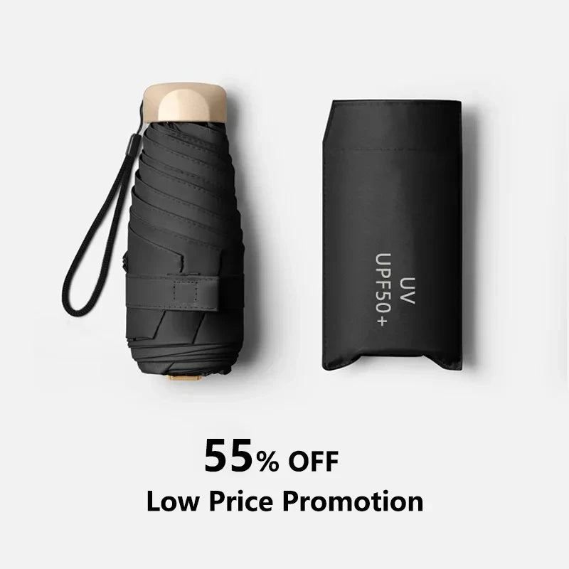 Vinyl Folding Mini Sun Umbrella
