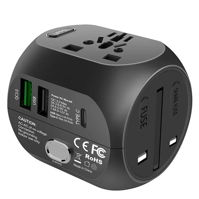Multiple Plug Universal Travel Adapter
