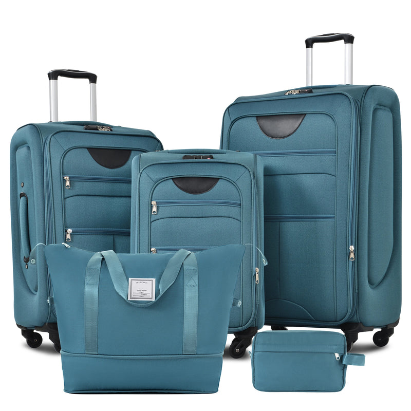 Expandable 5 Piece Set Luggage