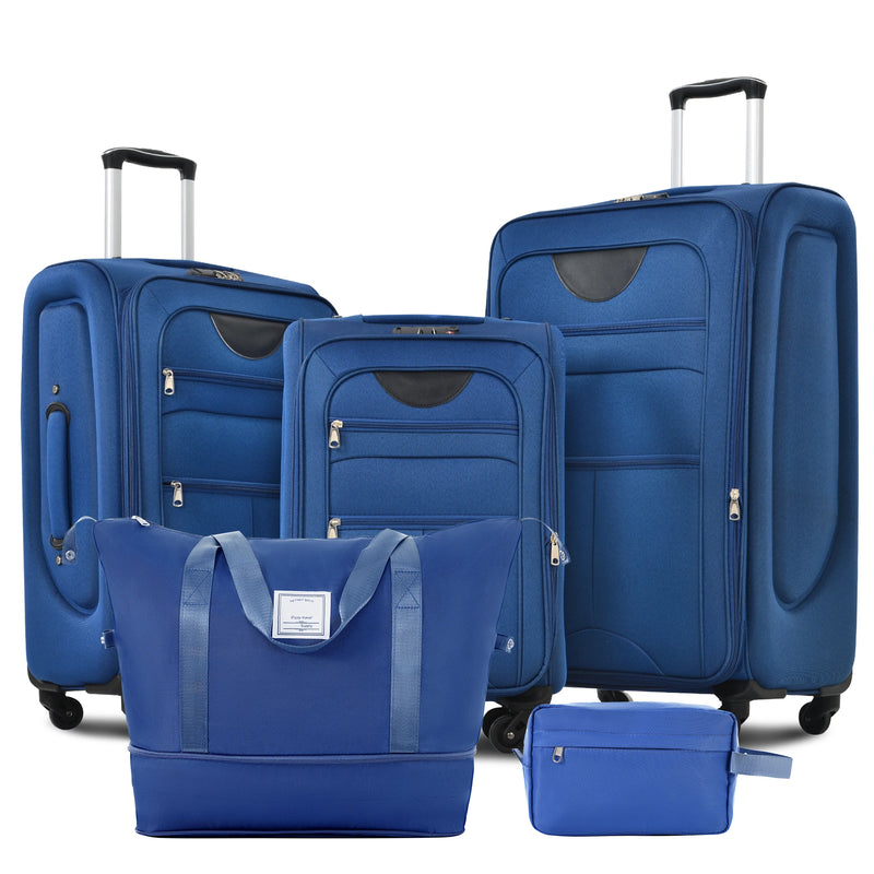 Expandable 5 Piece Set Luggage