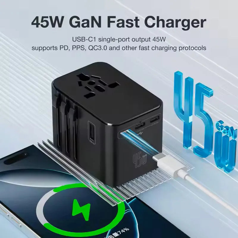 PD 45W Travel Plug Fast charging