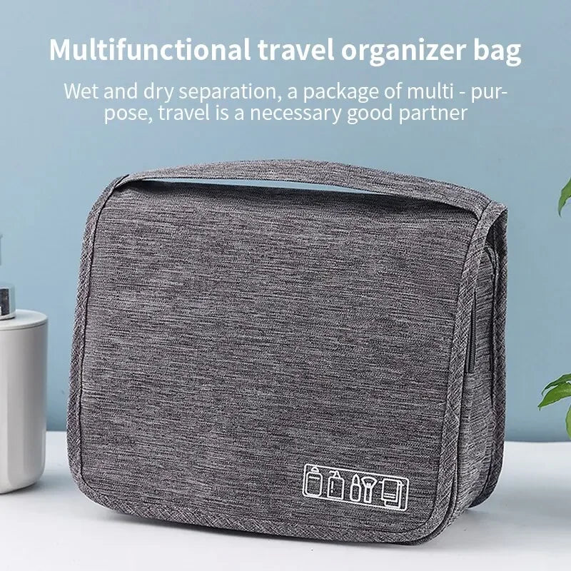 Foldable Hanging Toiletry & Makeup Bag