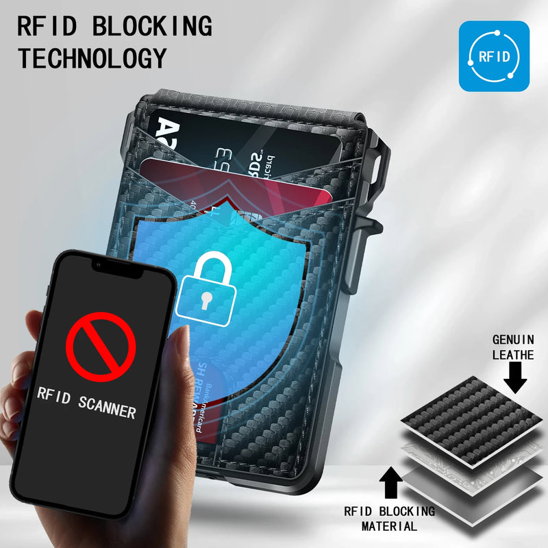 Metal RFID Blocking Money Cards Holder