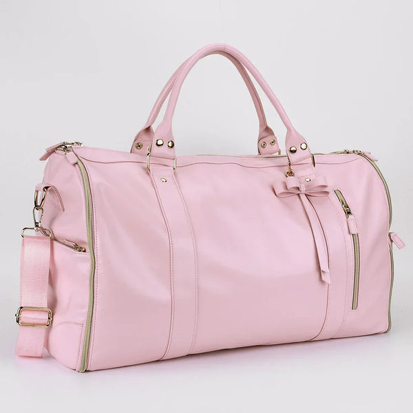 Convertible Foldable PU Leather Travel Bag