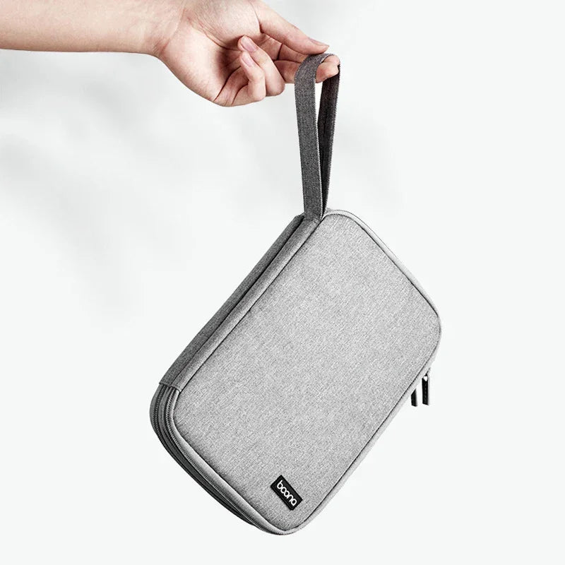 Double-Layer Electronics Organizer Bag