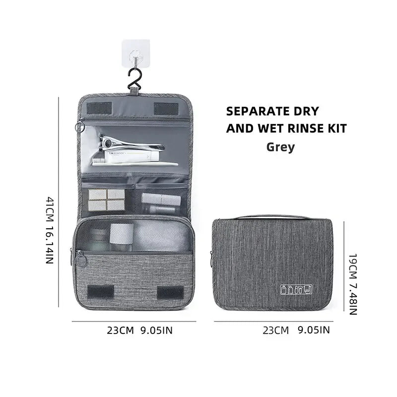 Foldable Hanging Toiletry & Makeup Bag