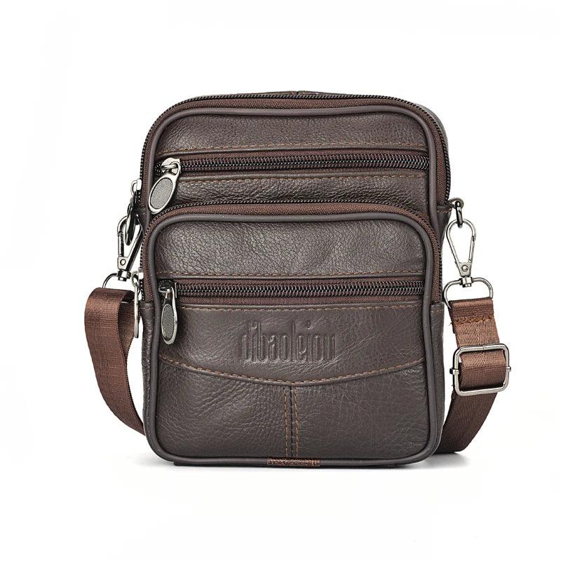 Men’s Leather Crossbody Messenger Bag