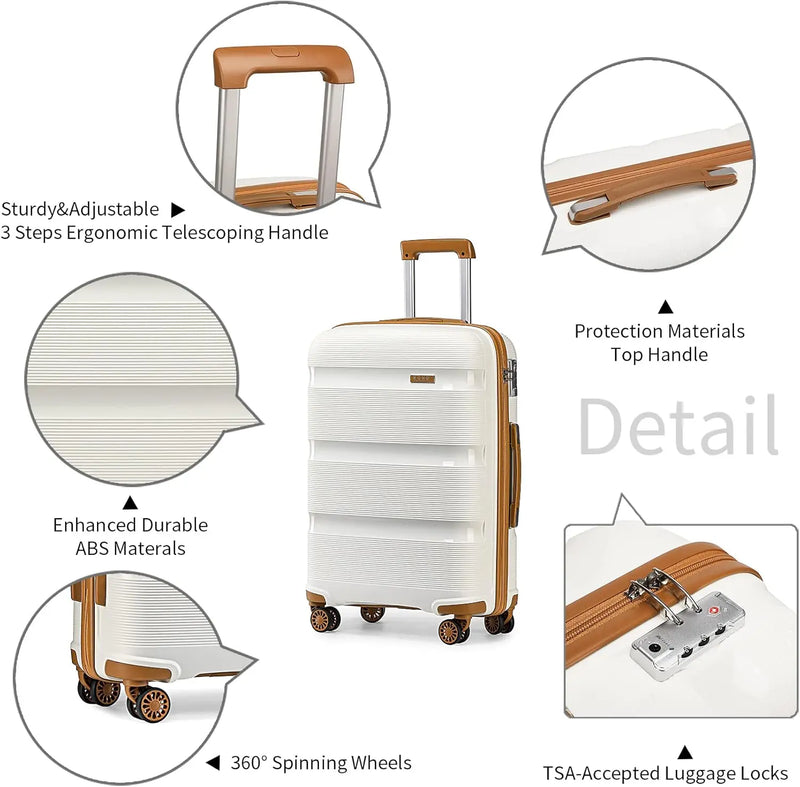 Travel 4 Spinner Wheels Luggage