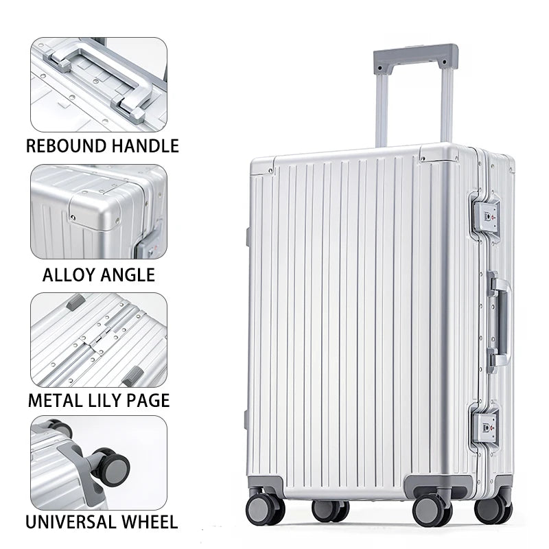 All-Aluminum Magnesium Alloy Luggage