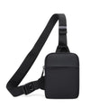 Men's Black Nylon Anti-Slip Chest Bag