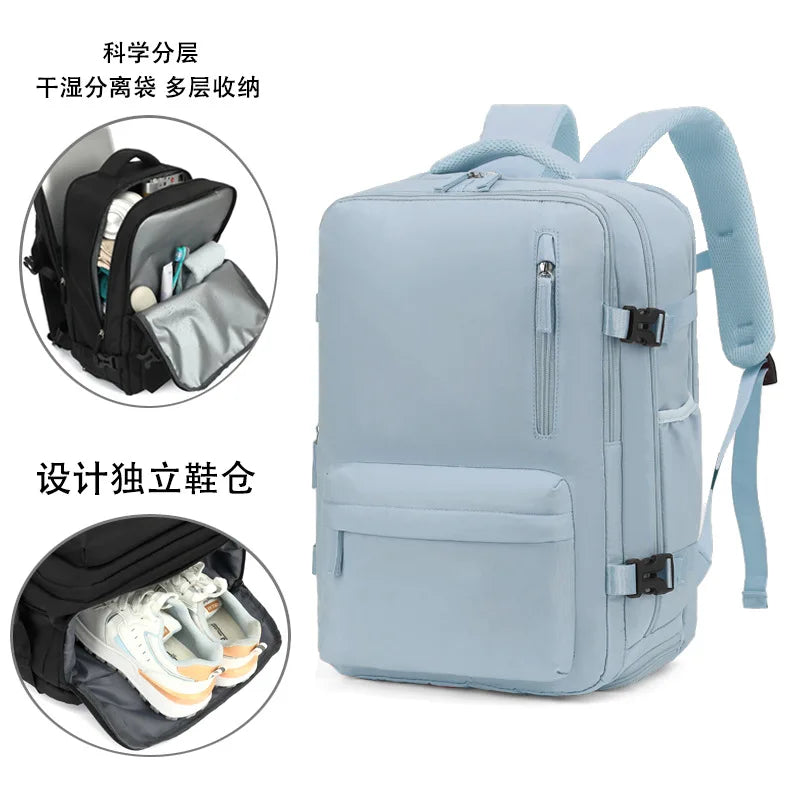 Men multifunctional luggage backpack
