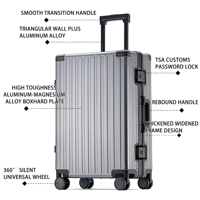 All-Aluminum Magnesium Alloy Luggage