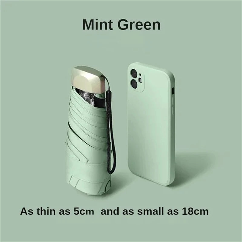 Vinyl Folding Mini Sun Umbrella