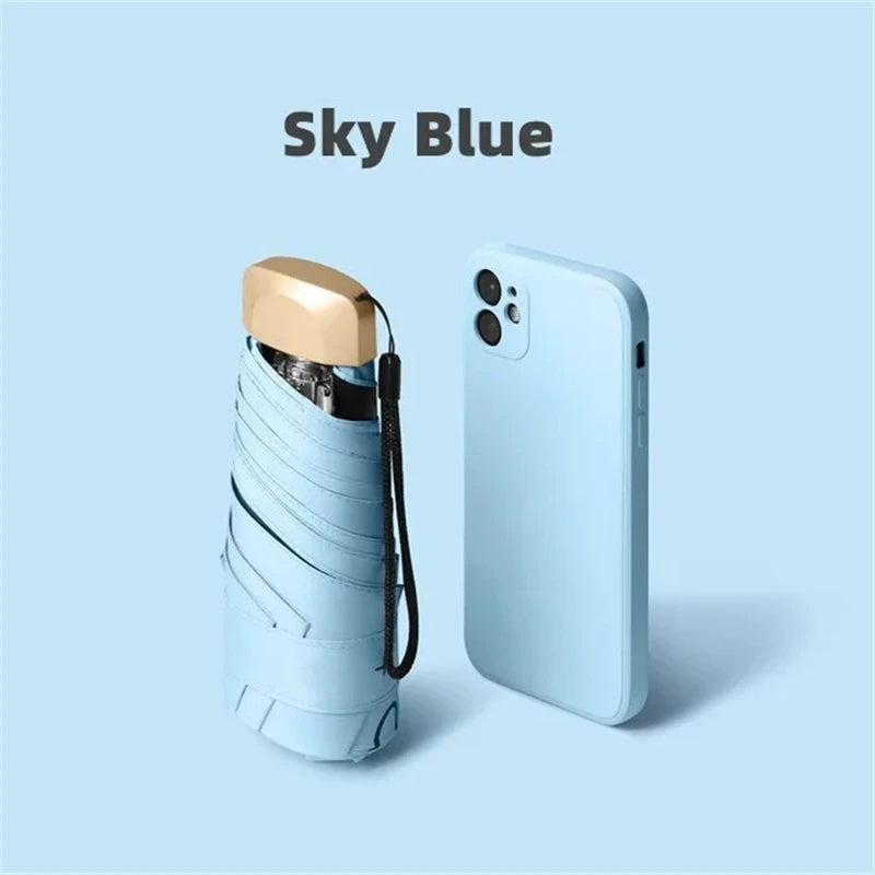 Vinyl Folding Mini Sun Umbrella
