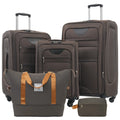 Expandable 5 Piece Set Luggage