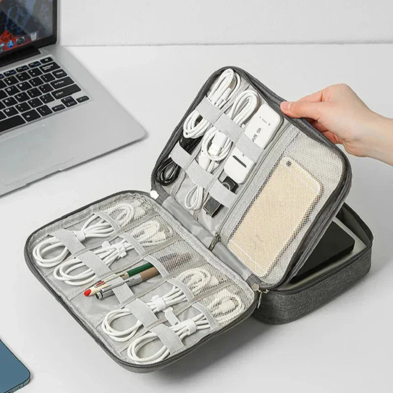 Travel Cable Organizer Bag – Compact & Durable