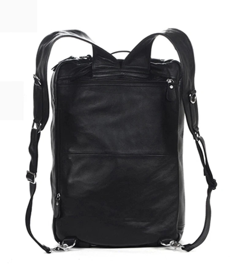 Multifunctional Genuine Leather Backpack