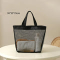 Transparent Mesh Cosmetic Tote Bag