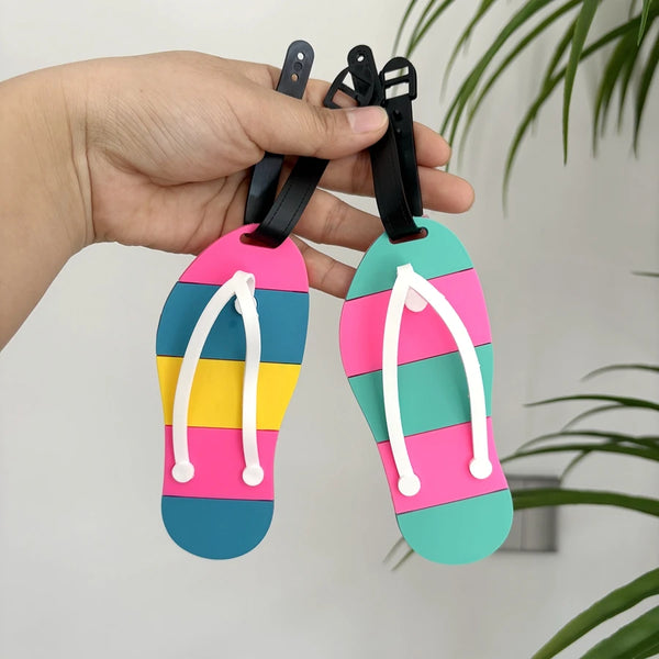 Vacation shoes luggage tag