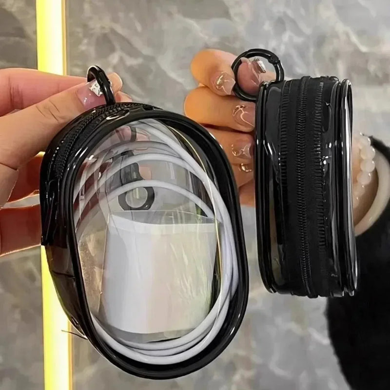 Clear Data Cable Storage Box