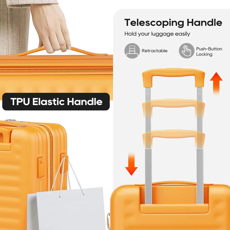 Front Pocket PC Hardside Durable Luggage
