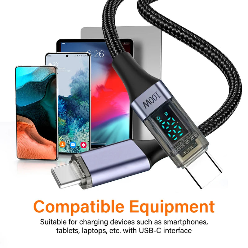 PD 100W USB Type C To C Cable