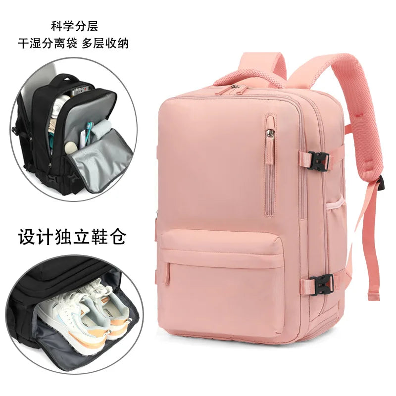 Men multifunctional luggage backpack