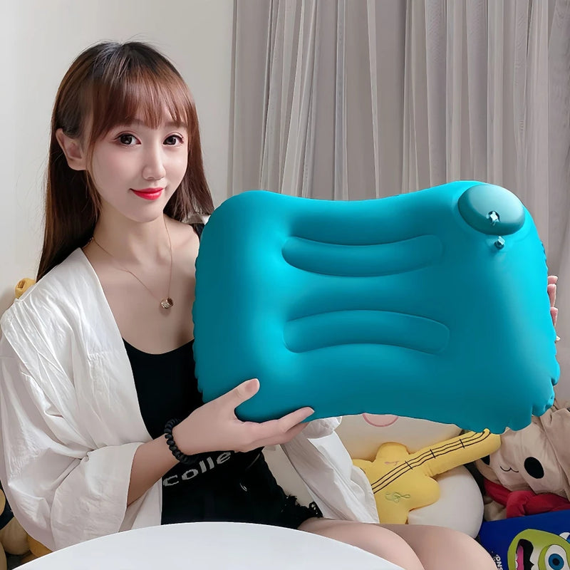 Portable Press Inflatable Pillow