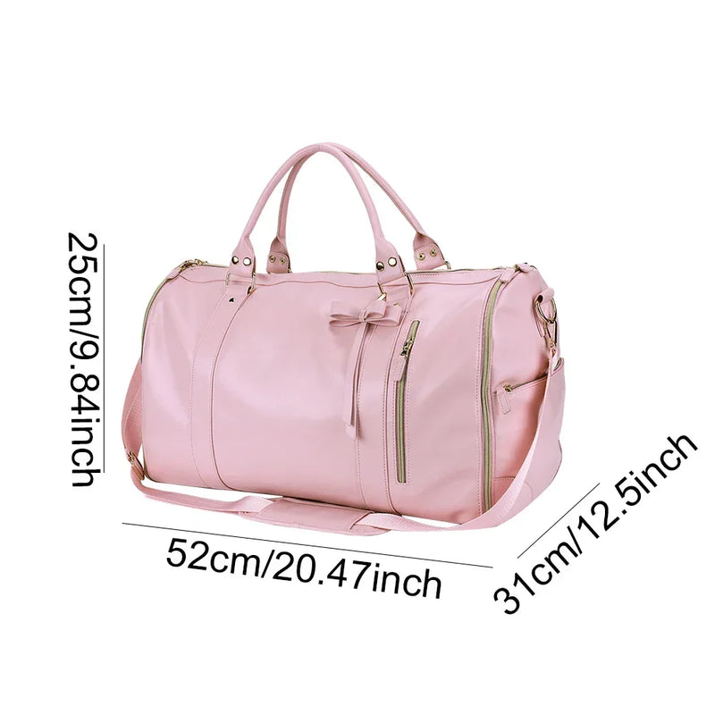 Convertible Foldable PU Leather Travel Bag
