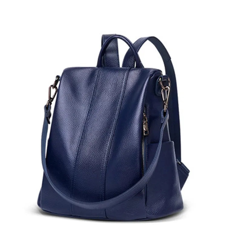 Soft Leather Stitching Shoulder Bag