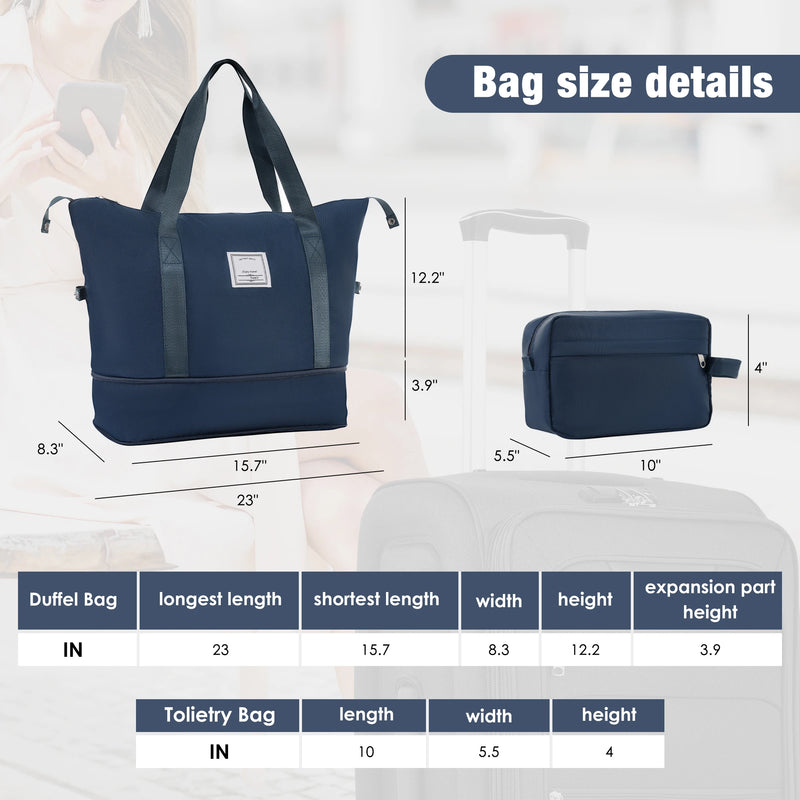 Expandable 5 Piece Set Luggage