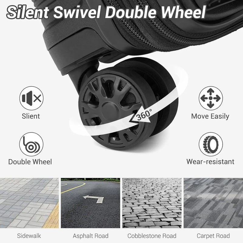 Expandable Hard Shell Travel Luggage
