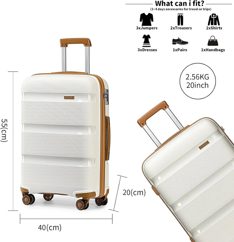 Travel 4 Spinner Wheels Luggage