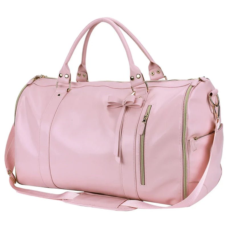 Convertible Foldable PU Leather Travel Bag