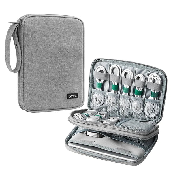 Double-Layer Electronics Organizer Bag
