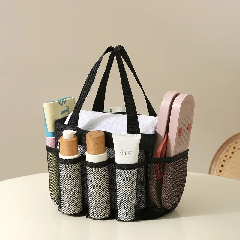 Transparent Mesh Cosmetic Tote Bag
