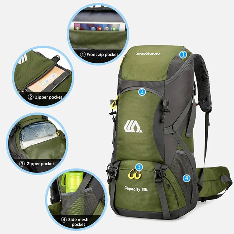 Tourist Rucksack 50L Travel Backpack
